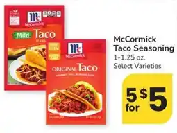 Safeway McCormick Taco Seasoning offer