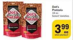 Safeway Dot's Pretzels offer