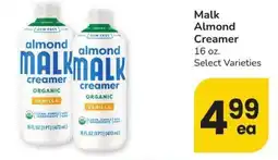 Safeway Malk almond creamer offer