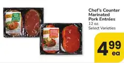 Safeway Chef's counter marinated pork entrées offer