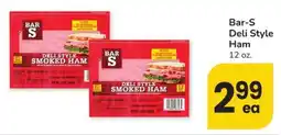Safeway Bar-S Deli Style Ham offer