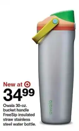 Target Owala bucket handle freesip insulated straw stainless steel water bottle offer