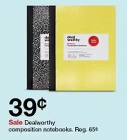 Target Dealworthy composition notebooks offer