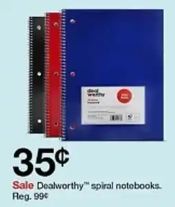 Target Dealworthy spiral notebooks offer