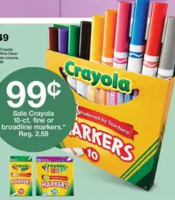 Target Crayola fine or broadline markers offer