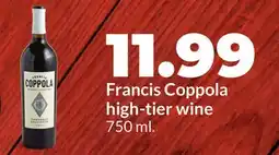 Hy-Vee Francis Coppola high-tier wine offer