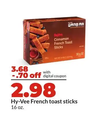 Hy-Vee Hy-Vee French toast sticks offer