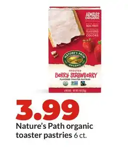 Hy-Vee Nature's Path organic toaster pastries offer
