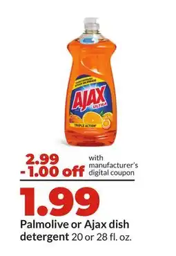 Hy-Vee Palmolive or Ajax dish detergent offer