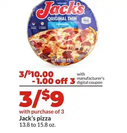 Hy-Vee Jack's pizza offer