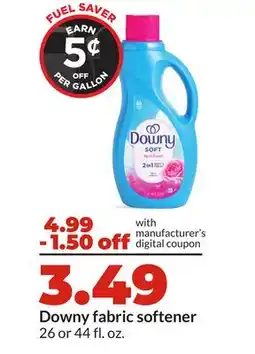 Hy-Vee Downy fabric softener offer