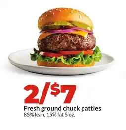 Hy-Vee Fresh ground chuck patties offer