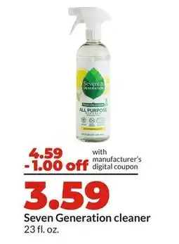 Hy-Vee Seven Generation cleaner offer