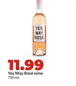 Hy-Vee Yes Way Rosé wine offer