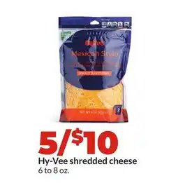 Hy-Vee Hy-Vee shredded cheese offer
