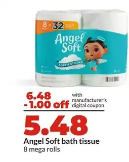 Hy-Vee Angel Soft bath tissue offer