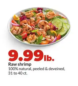 Hy-Vee Raw shrimp offer