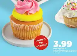 Hy-Vee Bakery fresh decorated mega cupcake offer