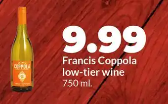 Hy-Vee Francis Coppola low-tier wine offer