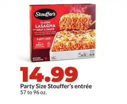 Hy-Vee Party Size Stouffer's entrée offer