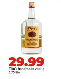 Hy-Vee Tito's handmade vodka offer