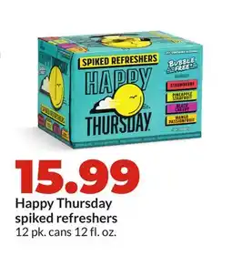 Hy-Vee Happy Thursday spiked refreshers offer
