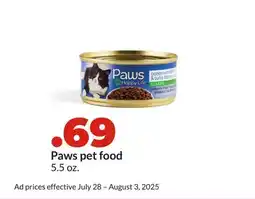 Hy-Vee Paws pet food offer
