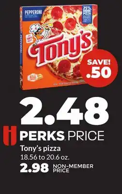 Hy-Vee Tony's pizza offer
