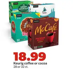 Hy-Vee Keurig coffee or cocoa offer