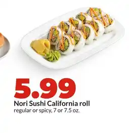 Hy-Vee Nori Sushi California roll offer