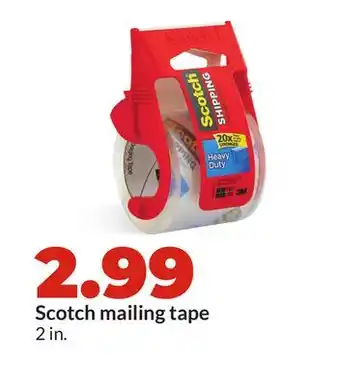 Hy-Vee Scotch mailing tape offer