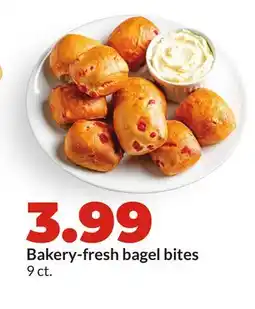 Hy-Vee Bakery-fresh bagel bites offer