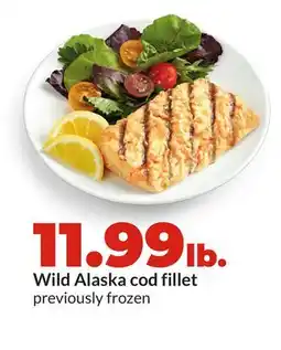 Hy-Vee Wild Alaska cod fillet offer
