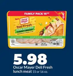 Hy-Vee Oscar Mayer Deli Fresh lunch meat offer