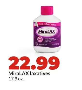 Hy-Vee MiraLAX laxatives offer