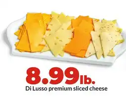 Hy-Vee Di Lusso premium sliced cheese offer