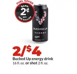 Hy-Vee Bucked Up energy drink 16 or shot 2 fl. oz offer