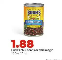 Hy-Vee Bush's chili beans or chili magic offer