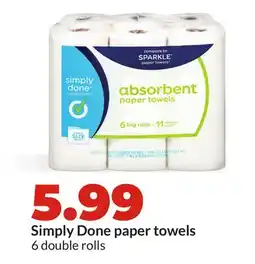 Hy-Vee Simply Done paper towels offer