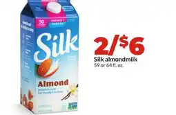Hy-Vee Silk almondmilk offer
