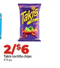 Hy-Vee Takis tortilla chips offer