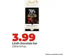 Hy-Vee Lindt chocolate bar offer