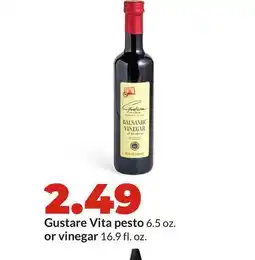 Hy-Vee Gustare Vita pesto 6.5 oz. or vinegar 16.9 fl. oz offer