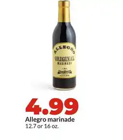 Hy-Vee Allegro marinade offer