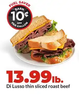 Hy-Vee Di Lusso thin sliced roast beef offer