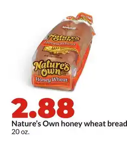 Hy-Vee Nature's Own honey wheat bread offer