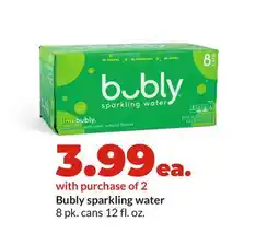 Hy-Vee Bubly sparkling water offer