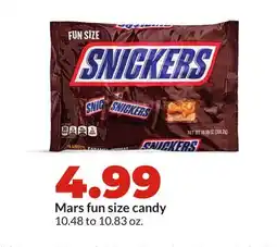 Hy-Vee Mars fun size candy offer