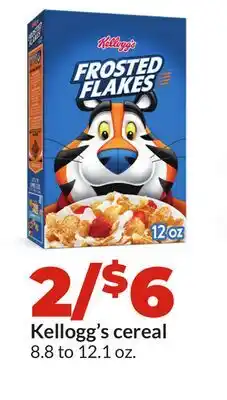 Hy-Vee Kellogg's cereal offer