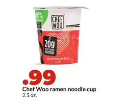 Hy-Vee Chef Woo ramen noodle cup offer
